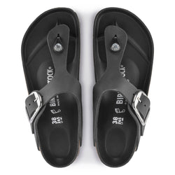 GIZEH BIG BUCKLE - BLACK - OIL LEATHER