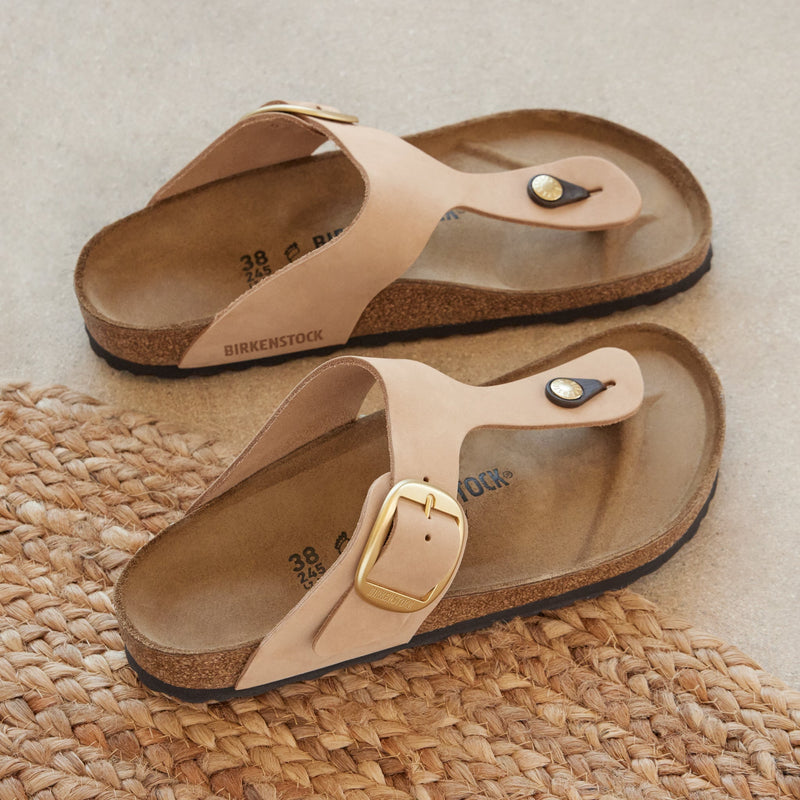 GIZEH BIG BUCKLE - SANDCASTLE - NUBUCK