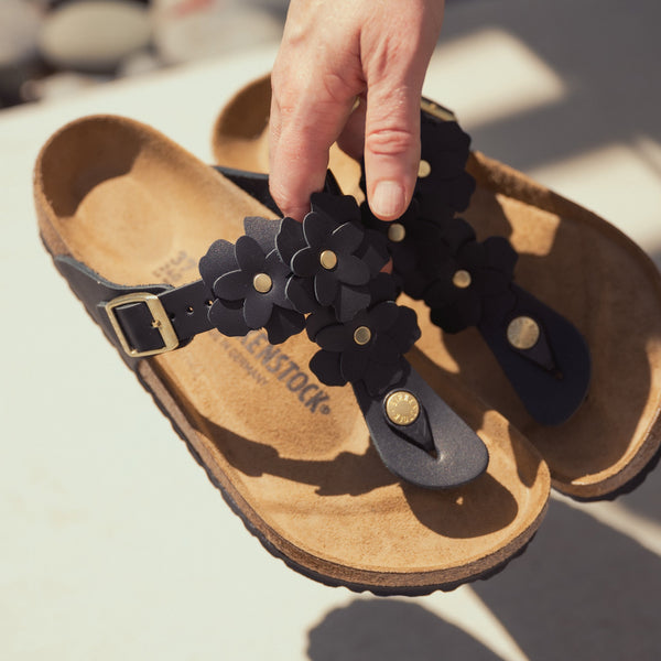 FLEURS DE GIZEH - NOIR - CUIR