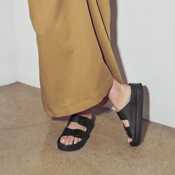 PLATEFORME ARIZONA EXQ - NOIR - CUIR