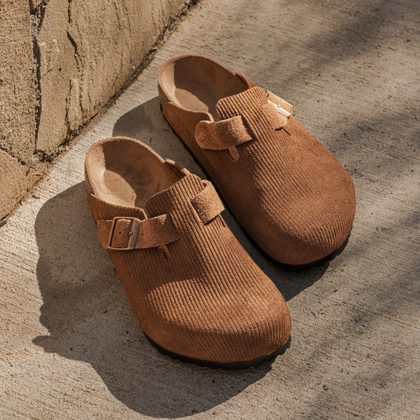 BOSTON CLOG - THÉ NOIR - DAIM
